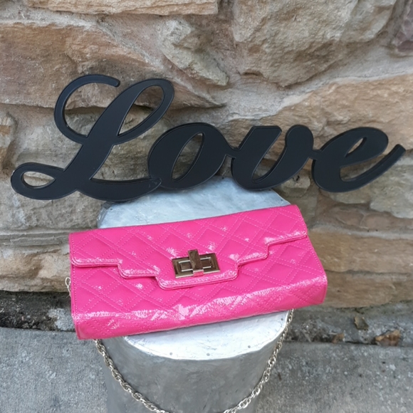 SONDRA ROBERTS FUCHSIA SHOULDER BAG - Picture 6 of 7